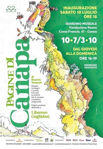Sabato 10 luglio a Cuneo la mostra “PAGINE DI CANAPA” di Rosaria Torquati e dedicata a Libereso Guglielmi