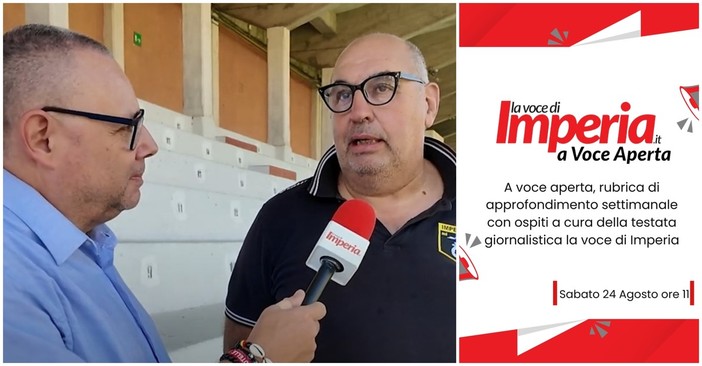 Ventiseiesima puntata di "A Voce aperta": ospite il presidente dell'Imperia calcio Fabrizio Gramondo Ventiseiesima puntata di "A Voce aperta": ospite il presidente dell'Imperia calcio Fabrizio Gramondo