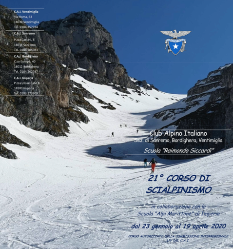 A Sanremo ed Imperia, iscrizioni aperte al corso di Sci Alpinismo insieme al CAI