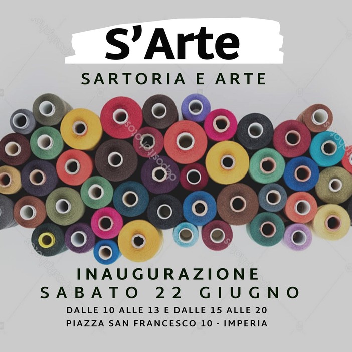 Imperia: sabato l'inaugurazione di 'S'arte', l'unica sartoria in una galleria d'arte Imperia: sabato l'inaugurazione di 'S'arte', l'unica sartoria in una galleria d'arte