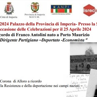 L'Aned ricorda in Provincia la figura dell'antifascista Franco Antolini L'Aned ricorda in Provincia la figura dell'antifascista Franco Antolini