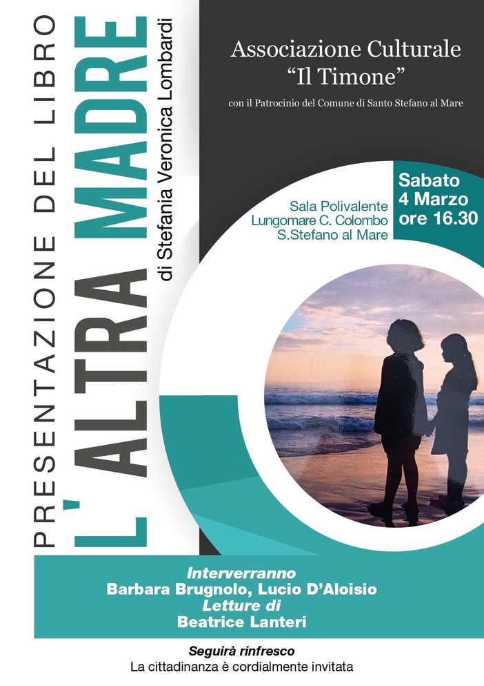 Santo Stefano al Mare, sabato la presentazione de 'L'altra madre': l'ultimo romanzo di Stefania Veronica Lombardi