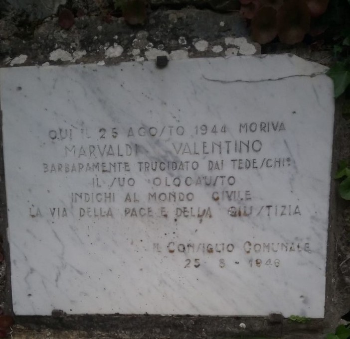 Pontedassio celebra l'80° anniversario della Liberazione ricordando Felice Dani e Valentino Marvaldi