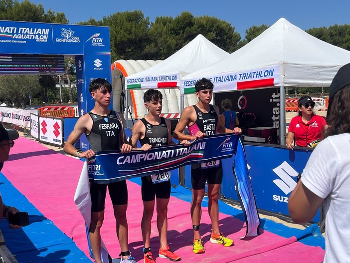 Campionati Italiani di Aquathlon Giovani: l'imperiese Ludovico Trincheri trionfa nella Youth B maschile Campionati Italiani di Aquathlon Giovani: l'imperiese Ludovico Trincheri trionfa nella Youth B maschile