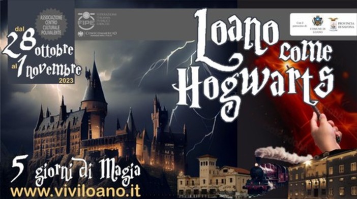 "Loano come Hogwarts", cresce l'attesa per il più grande raduno d'Italia degli amanti di Harry Potter "Loano come Hogwarts", cresce l'attesa per il più grande raduno d'Italia degli amanti di Harry Potter