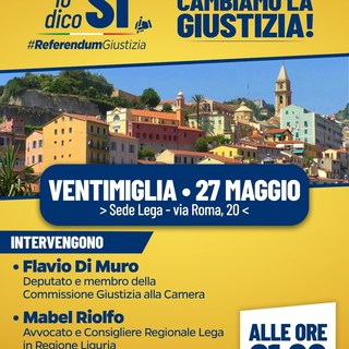 Al via la campagna referendaria della Lega sulla giustizia in Provincia di Imperia Al via la campagna referendaria della Lega sulla giustizia in Provincia di Imperia