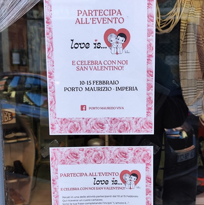 A Porto Maurizio la settimana d’amore con “L’amore è…” entra nel vivo