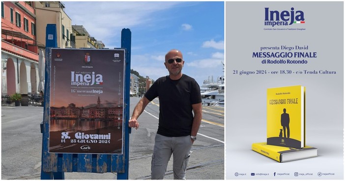 La Festa di San Giovanni si tinge di giallo: "Messaggio finale", l'ultimo romanzo di Rodolfo Rotondo ambientato a Imperia