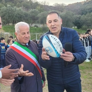 Da sinistra Enrico Mantovani, il sindaco Scajola e Luigi Ardoino (foto Flammia)