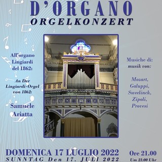 Dolcedo, domenica concerto di Samuele Ariatta nella Chiesa di San Tommaso Dolcedo, domenica concerto di Samuele Ariatta nella Chiesa di San Tommaso