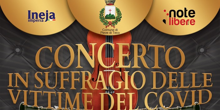Pieve di Teco, annullato il concerto in suffragio delle vittime del Covid previsto per il 16 ottobre
