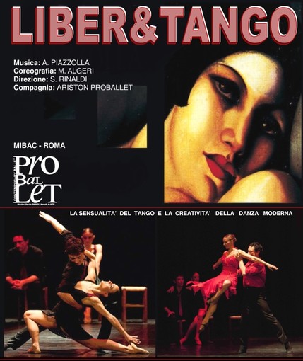 Borgio Verezzi: al teatro “Vittorio Gassman” lo spettacolo “Liber&amp;Tango” della compagnia Ariston Proballet
