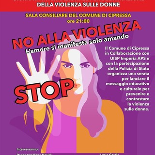 Cipressa, il Comune aderisce alla giornata internazionale contro la violenza sulle donne