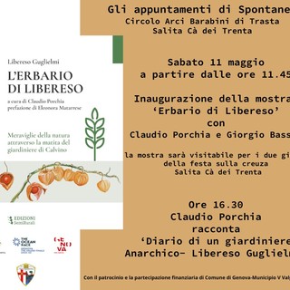 Genova: torna “Spontanea, la natura che cura” l’11 e 12 maggio nel segno di Libereso Guglielmi.
