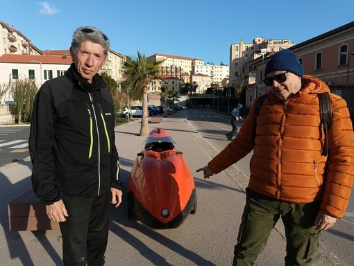 IL PERSONAGGIO. Massimo Pavan a bordo dello Zephirus : "La maleducazione dei ciclisti, quando la ciclabile diventa un rischio" (Video)