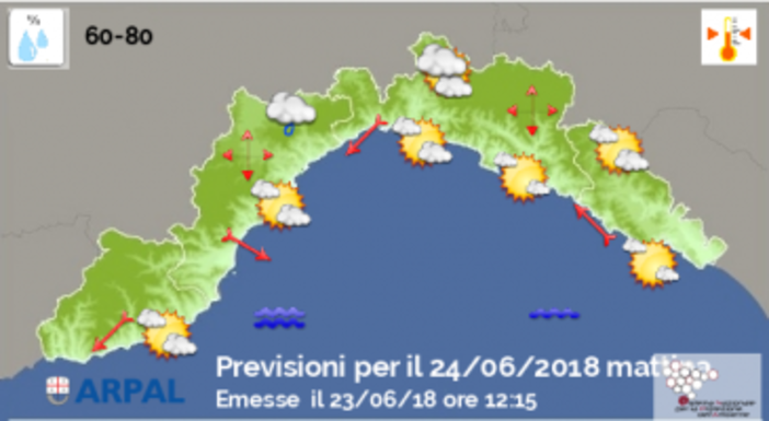 Meteo: le previsioni di Arpal per questo weekend sulla nostra regione (Video) Meteo: le previsioni di Arpal per questo weekend sulla nostra regione (Video)