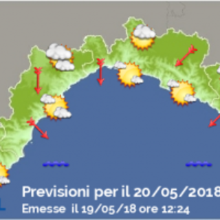 Le previsioni meteo di Arpal da oggi fino a lunedì 21