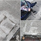 Imperia, marciapiede trappola in via XXV Aprile interviene il Comune Imperia, marciapiede trappola in via XXV Aprile interviene il Comune