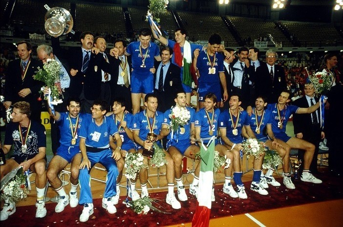 La premiazione dei mondiali di Atene nel 1994 La premiazione dei mondiali di Atene nel 1994