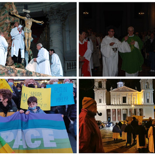 La Chiesa imperiese si mobilita per fermare le bombe in Ucraina: domani sera Via Crucis per la pace al Parasio