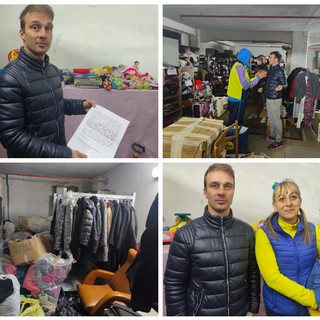 Imperia, il condominio ‘sfratta’ il Magazzino Ukraino. I volontari al sindaco Scajola: “Ci aiuti a trovare una soluzione alternativa” (foto e video)