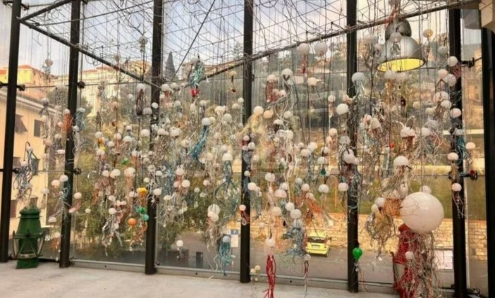 Installazione di Bertrand Cazenave al Museo Navale di Imperia