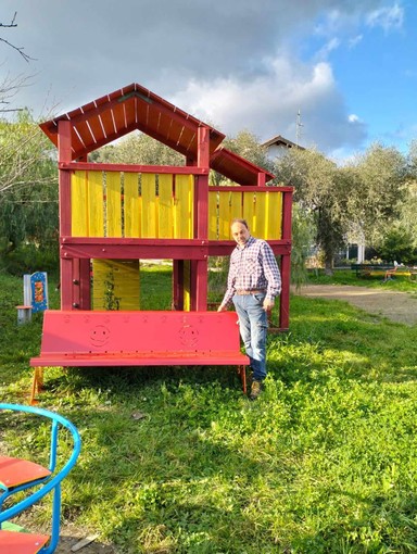 Inaugurati i nuovi giochi per i bambini nel parco di Bestagno (foto)