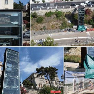 PREVIEW. Imperia, nuovo ascensore: attesa per il via libera alla messa in esercizio (Video)