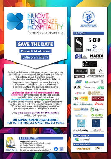 Conto alla rovescia per l'evento "Nuove tendenze hospitality" Conto alla rovescia per l'evento "Nuove tendenze hospitality"