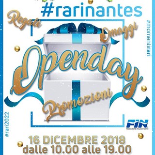 Sarà una grande domenica con la Rari Nantes: arriva l'Open Day di Natale