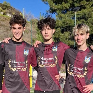 Matteo Ramella, Diego Ramoino Alessandro Vincenzi, gli allievi 2010 all’esordio nel campionato di seconda categoria)