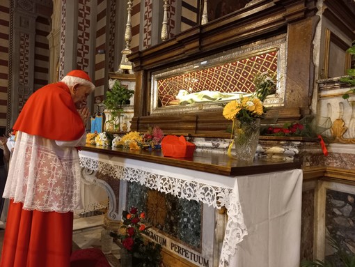 Il cardinal Ernest Simoni a Imperia in visita pastorale alla Cattedrale di San Maurizio