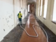 Imperia, operazione di pulizia alle Logge di Santa Chiara al Parasio