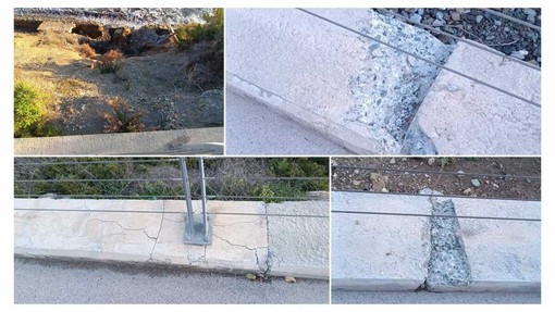 LA SEGNALAZIONE. Frana tra  il Prino e la Collarina: la pista ciclabile rischia di cedere