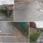 Entroterra di Porto Maurizio disastro post-pioggia tra Bastera, Montegrazie via Dolcedo e Strada Ciosa Entroterra di Porto Maurizio disastro post-pioggia tra Bastera, Montegrazie via Dolcedo e Strada Ciosa