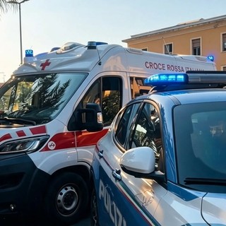 Imperia, schiaffi alla compagna mentre sono in auto: intervengono polizia e Croce Rossa