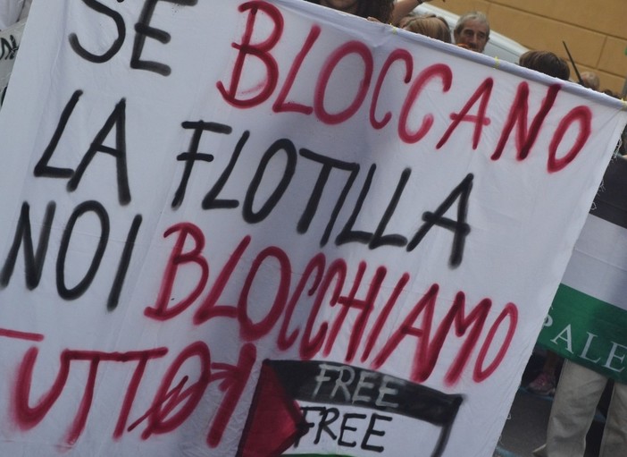 Mobilitazione a Imperia per la Global Sumud Flotilla