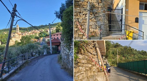 Montegrazie, palo Telecom pericolante cede dopo anni di segnalazioni: ora resta il problema della messa in sicurezza Montegrazie, palo Telecom pericolante cede dopo anni di segnalazioni: ora resta il problema della messa in sicurezza