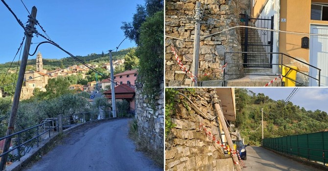 Montegrazie, palo Telecom pericolante cede dopo anni di segnalazioni: ora resta il problema della messa in sicurezza Montegrazie, palo Telecom pericolante cede dopo anni di segnalazioni: ora resta il problema della messa in sicurezza