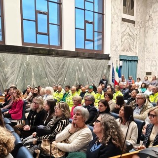 Il pubblico della presentazione del bilancio di metà mandato Il pubblico della presentazione del bilancio di metà mandato