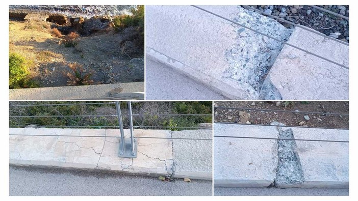 LA SEGNALAZIONE. Frana tra il Prino e la Collarina: la pista ciclabile rischia di cedere LA SEGNALAZIONE. Frana tra il Prino e la Collarina: la pista ciclabile rischia di cedere