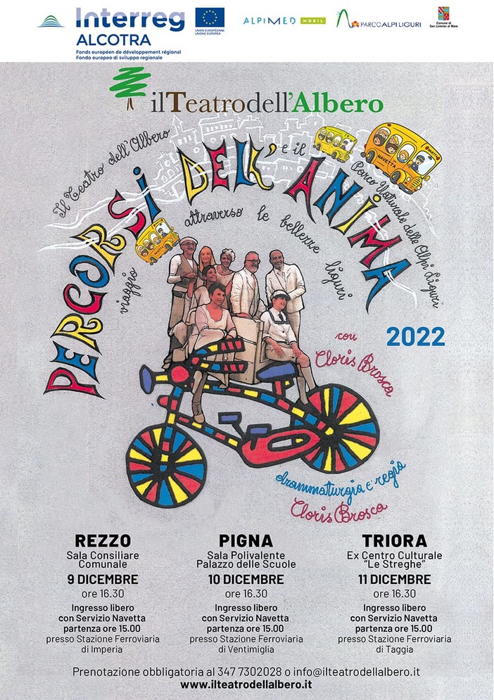 Triora: Cloris Brosca e il Teatro dell'Albero portano in scena le bellezze della Liguria