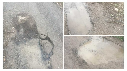 LA DENUNCIA. Una perdita che scava da due mesi: strada a rischio in Regione Panegai LA DENUNCIA. Una perdita che scava da due mesi: strada a rischio in Regione Panegai