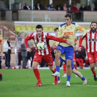 Partita di calcio dei piloti di Formula 1 allo Stade Louis-II di Monaco