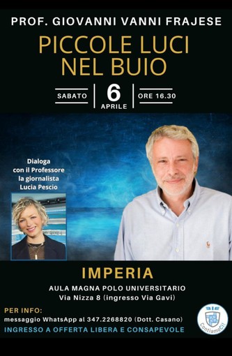 Sabato prossimo al Polo universitario imperiese incontro con il professor Vanni Frajese Sabato prossimo al Polo universitario imperiese incontro con il professor Vanni Frajese
