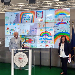 Presentati in Regione Liguria i disegni realizzati dai bambini durante l’emergenza coronavirus (foto)