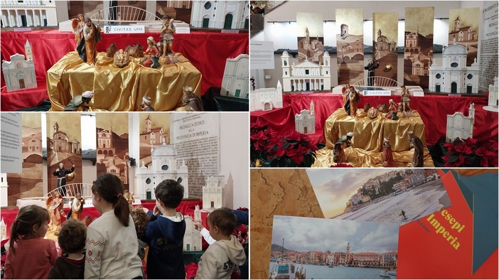 Imperia, a Palazzo civico aperto il presepe dedicato al Centenario (foto e video)