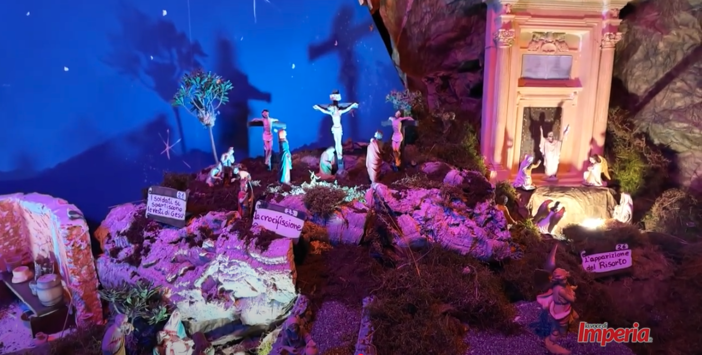 La Basilica di San Giovanni ospita il suggestivo presepe pasquale di Beniamino Gorlero (video)