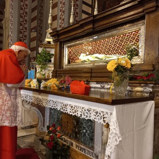 Il cardinal Ernest Simoni a Imperia in visita pastorale alla Cattedrale di San Maurizio