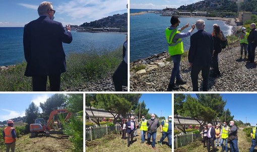 Imperia: ufficiale il via ai lavori della pista ciclabile, Scajola: "Modificato tutto il progetto iniziale" (foto e video) Imperia: ufficiale il via ai lavori della pista ciclabile, Scajola: "Modificato tutto il progetto iniziale" (foto e video)